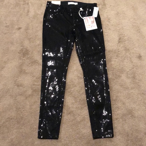 Pants - Black sequins pants